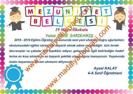  Mezuniyet belgesi