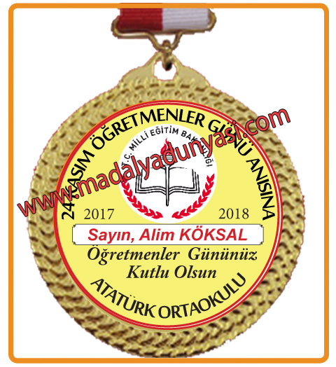  Öğretmenler günü madalyası